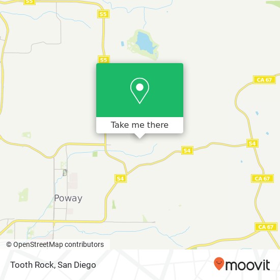 Mapa de Tooth Rock