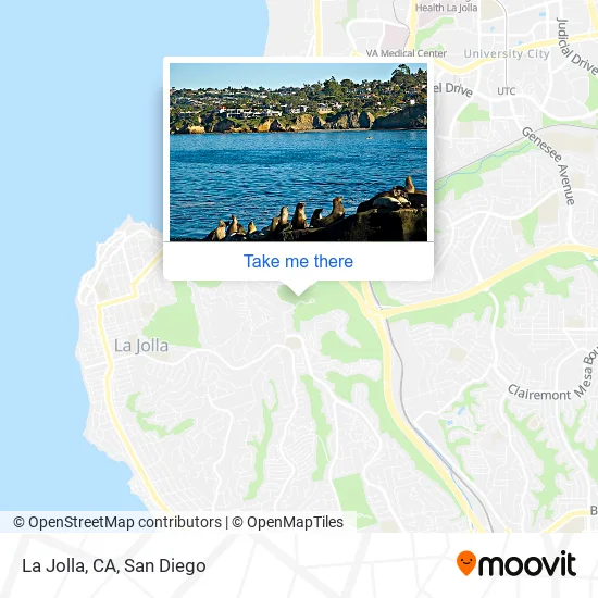 La Jolla, CA map