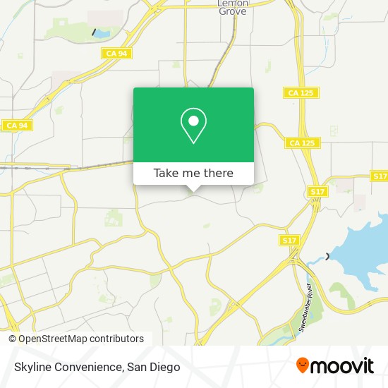 Mapa de Skyline Convenience