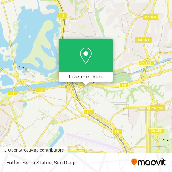 Mapa de Father Serra Statue