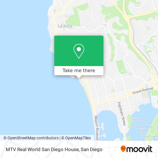 Mapa de MTV Real World San Diego House