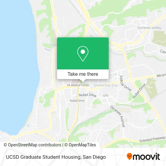 UCSD Graduate Student Housing map