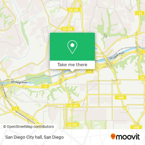 San Diego City hall map