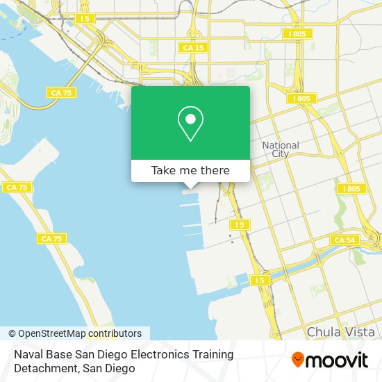 Mapa de Naval Base San Diego Electronics Training Detachment