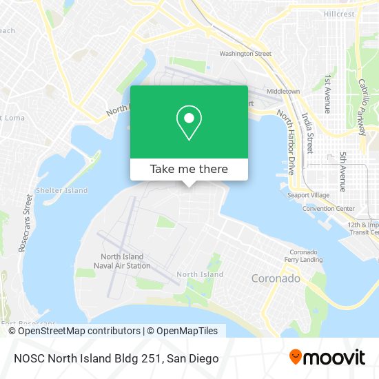 Mapa de NOSC North Island Bldg 251