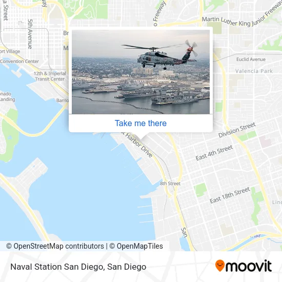 Mapa de Naval Station San Diego