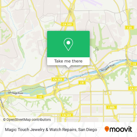 Mapa de Magic Touch Jewelry & Watch Repairs