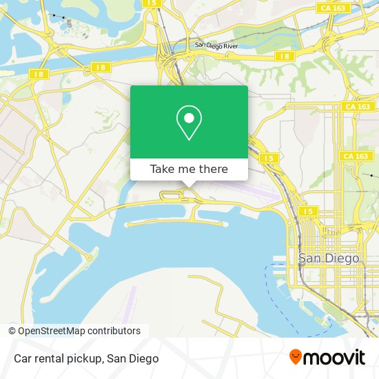 Mapa de Car rental pickup