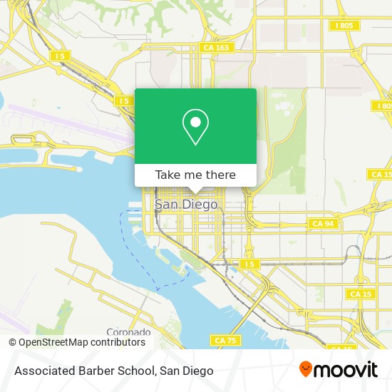 Mapa de Associated Barber School