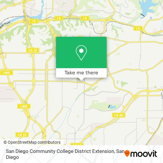 San Diego Community College District Extension map