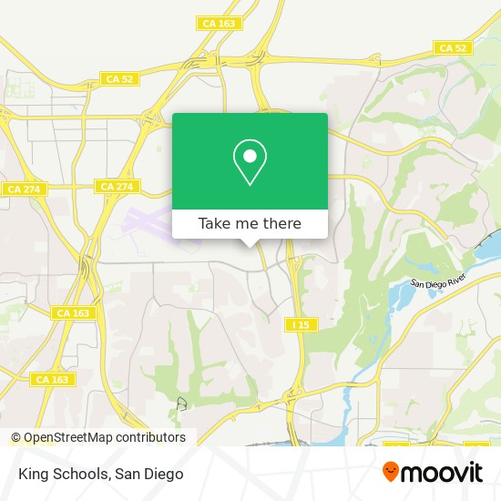 King Schools map