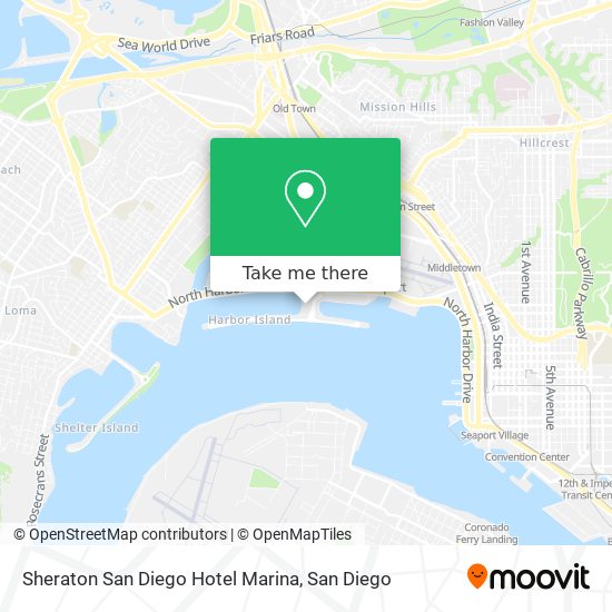 Mapa de Sheraton San Diego Hotel Marina