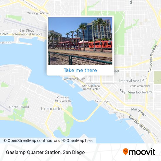 Gaslamp Quarter Station map