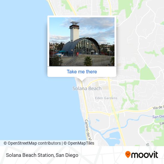 Solana Beach Station map