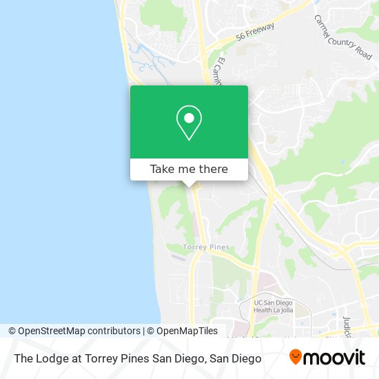 The Lodge at Torrey Pines San Diego map