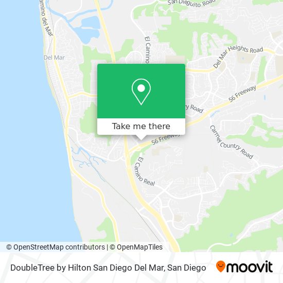 Mapa de DoubleTree by Hilton San Diego Del Mar