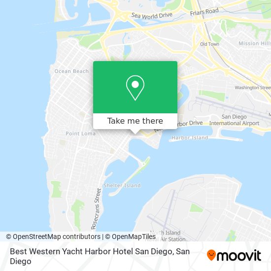 Mapa de Best Western Yacht Harbor Hotel San Diego