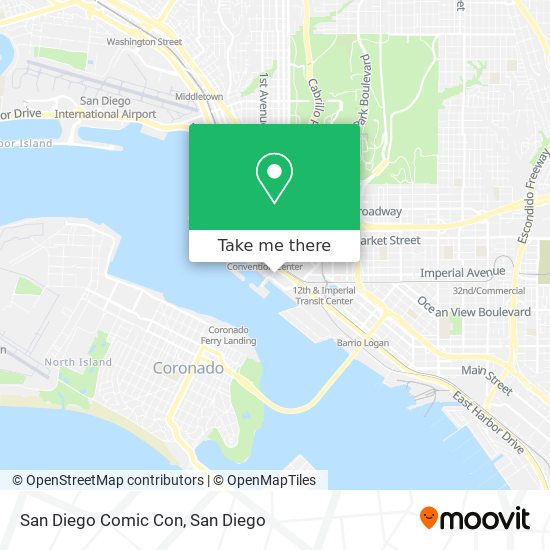 San Diego Comic Con map