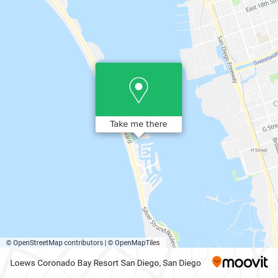 Loews Coronado Bay Resort San Diego map