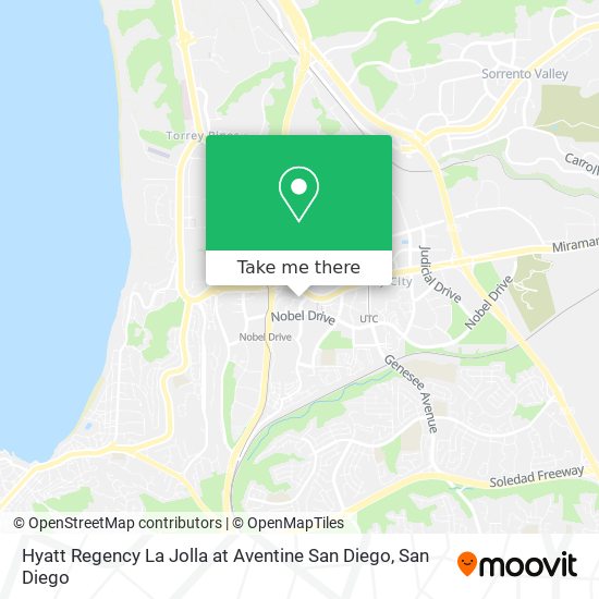 Hyatt Regency La Jolla at Aventine San Diego map