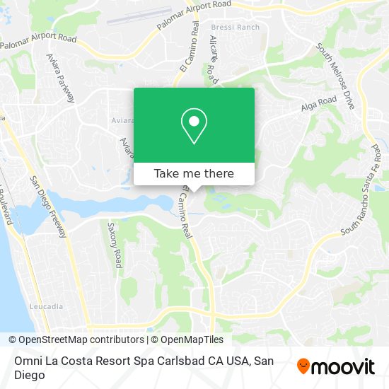 Omni La Costa Resort Spa Carlsbad CA USA map