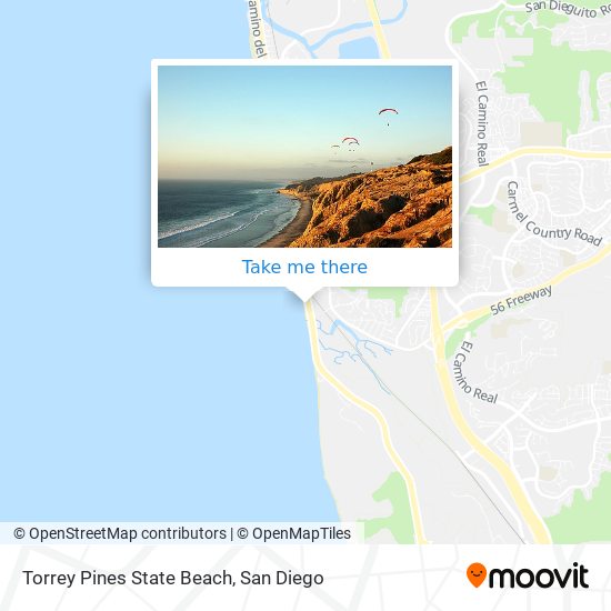 Torrey Pines State Beach map