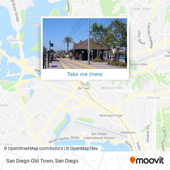 San Diego Old Town map