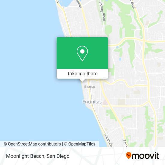 Moonlight Beach map