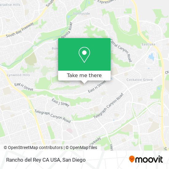 Rancho del Rey CA USA map