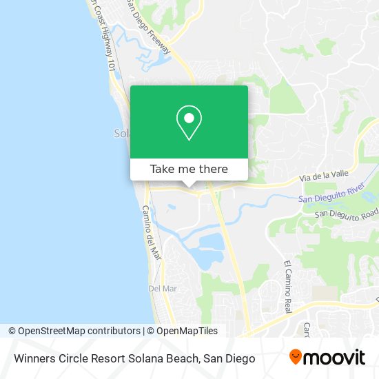 Winners Circle Resort Solana Beach map
