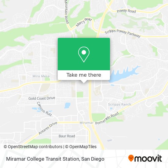 Mapa de Miramar College Transit Station
