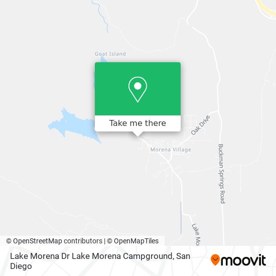 Mapa de Lake Morena Dr Lake Morena Campground