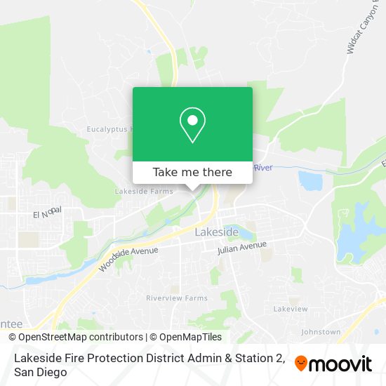 Lakeside Fire Protection District Admin & Station 2 map