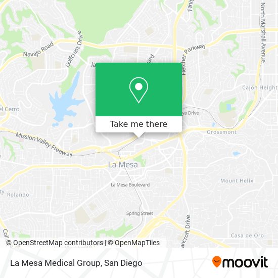 Mapa de La Mesa Medical Group