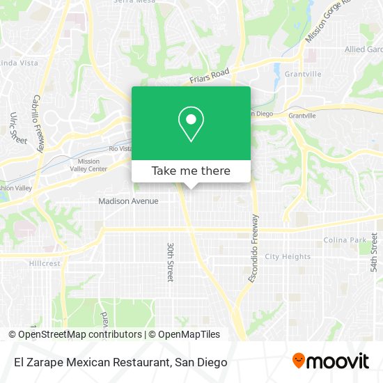 El Zarape Mexican Restaurant map