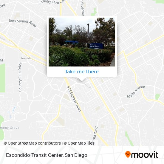 Mapa de Escondido Transit Center