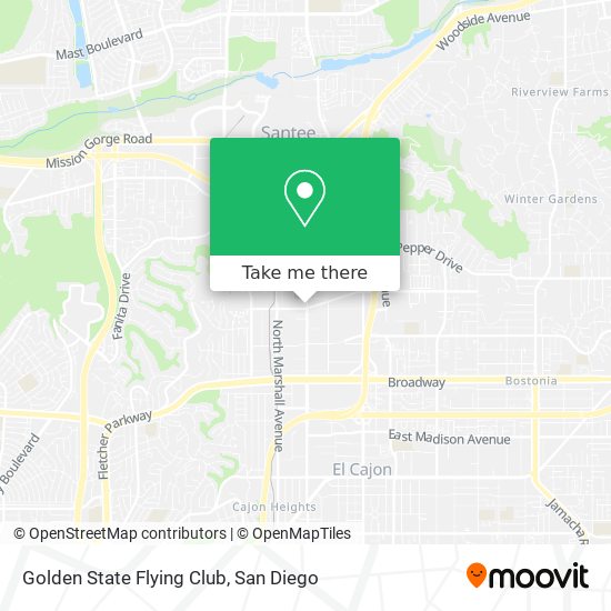 Golden State Flying Club map