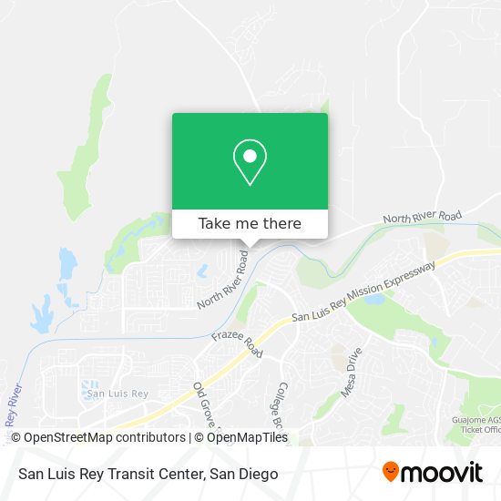 San Luis Rey Transit Center map