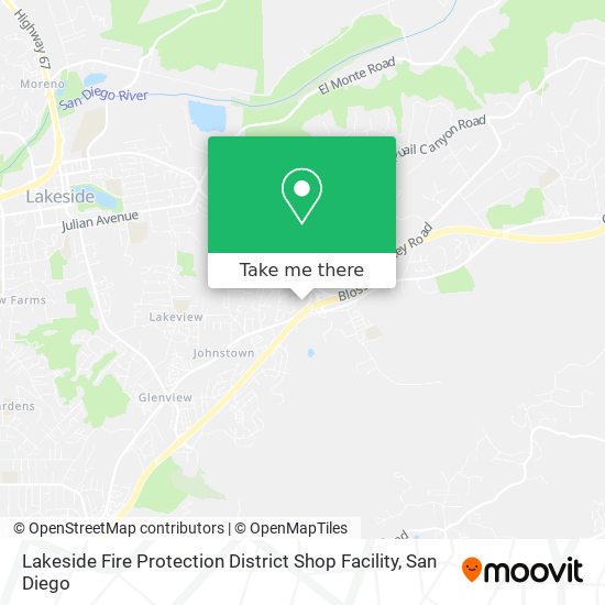 Mapa de Lakeside Fire Protection District  Shop Facility