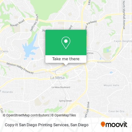 Copy-It San Diego Printing Services map