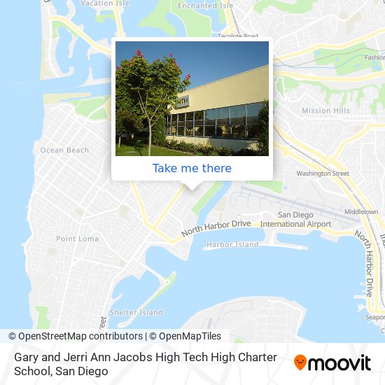 Gary and Jerri Ann Jacobs High Tech High Charter School map