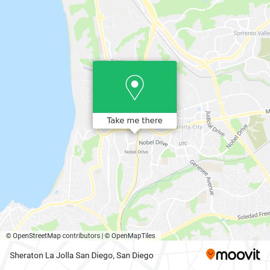 Mapa de Sheraton La Jolla San Diego