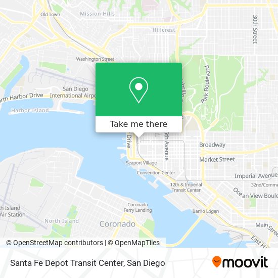 Santa Fe Depot Transit Center map