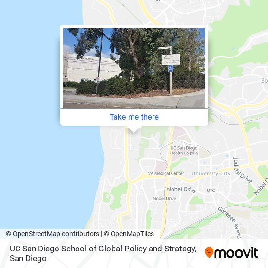 UC San Diego School of Global Policy and Strategy map