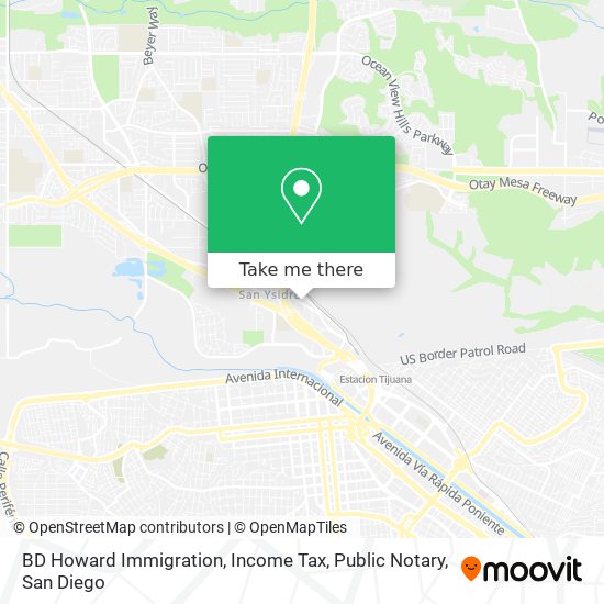 Mapa de BD Howard Immigration, Income Tax, Public Notary