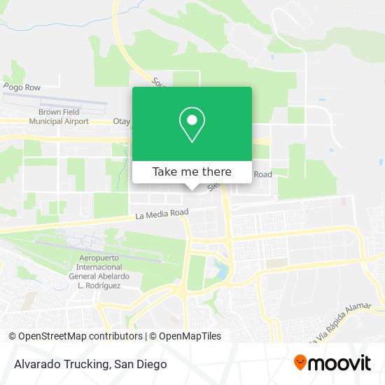 Alvarado Trucking map