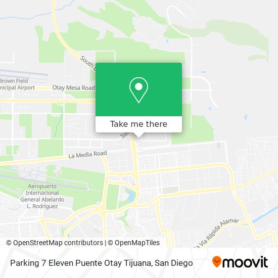 Parking 7 Eleven Puente Otay Tijuana map