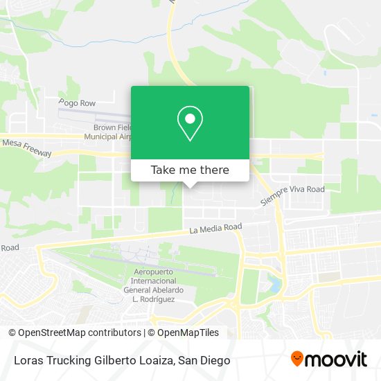 Loras Trucking Gilberto Loaiza map