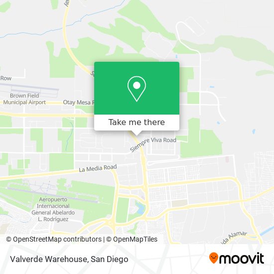 Mapa de Valverde Warehouse