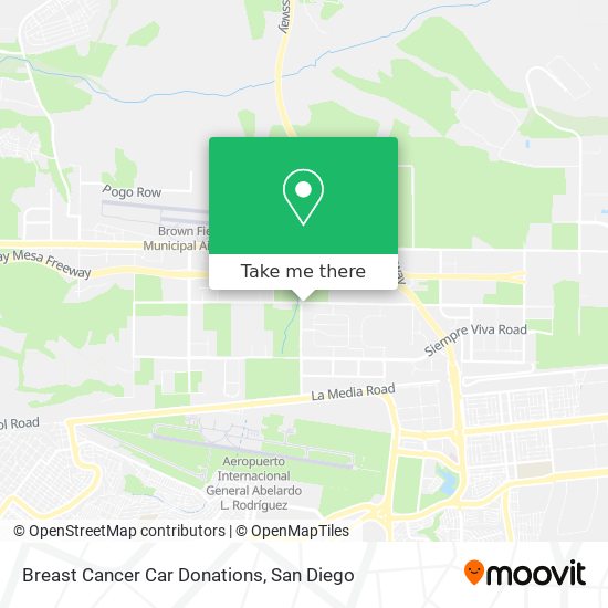 Breast Cancer Car Donations map